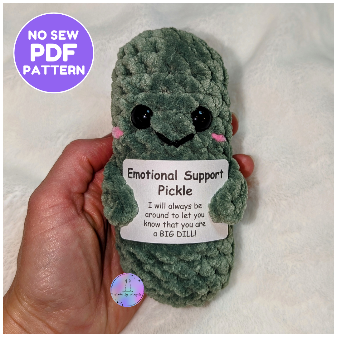 Pattern - Emotional Support Pickle (No Sew)