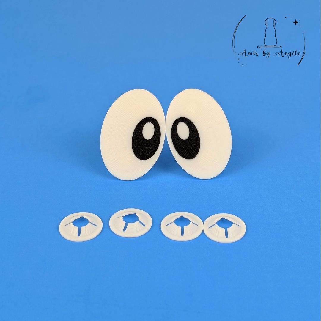 Safety Cartoon Oval Eyes (5 pairs)