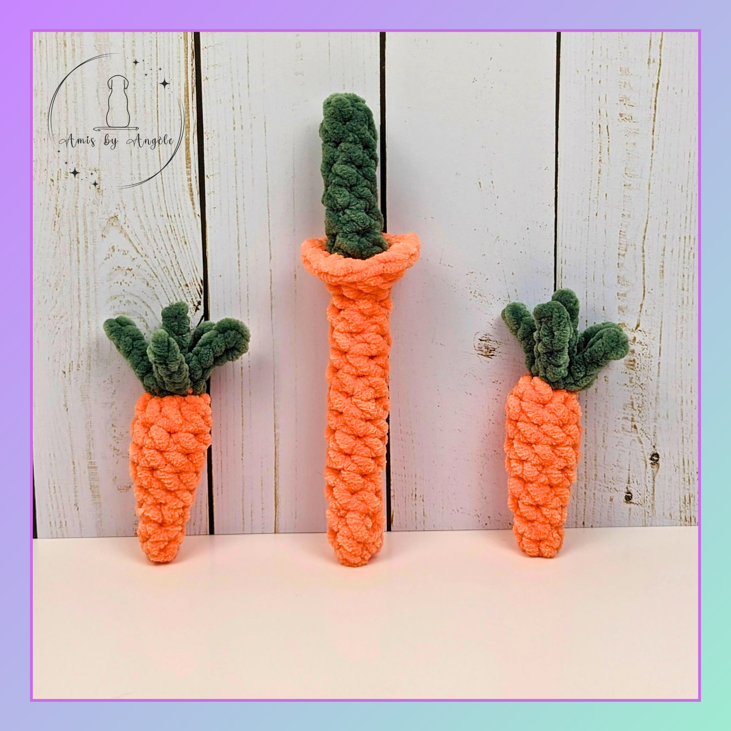 Rainbow and Shadow Strike - Crocheted ninja bunnies - Stuffed animal - Crocheted plushie