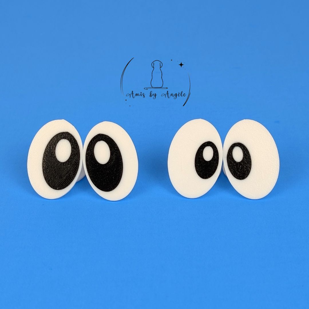 Safety Cartoon Oval Eyes (5 pairs)