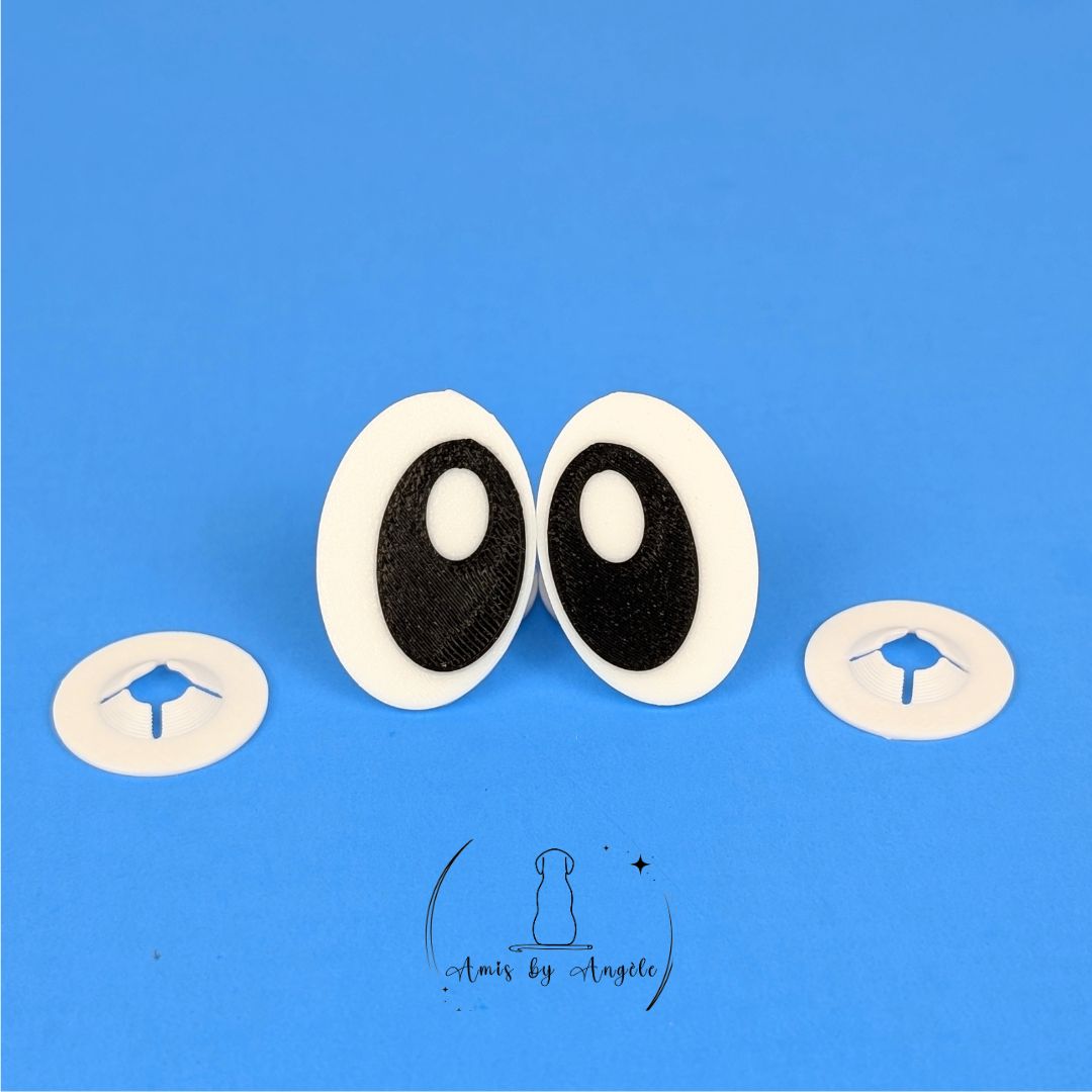 Safety Cartoon Oval Eyes (5 pairs)