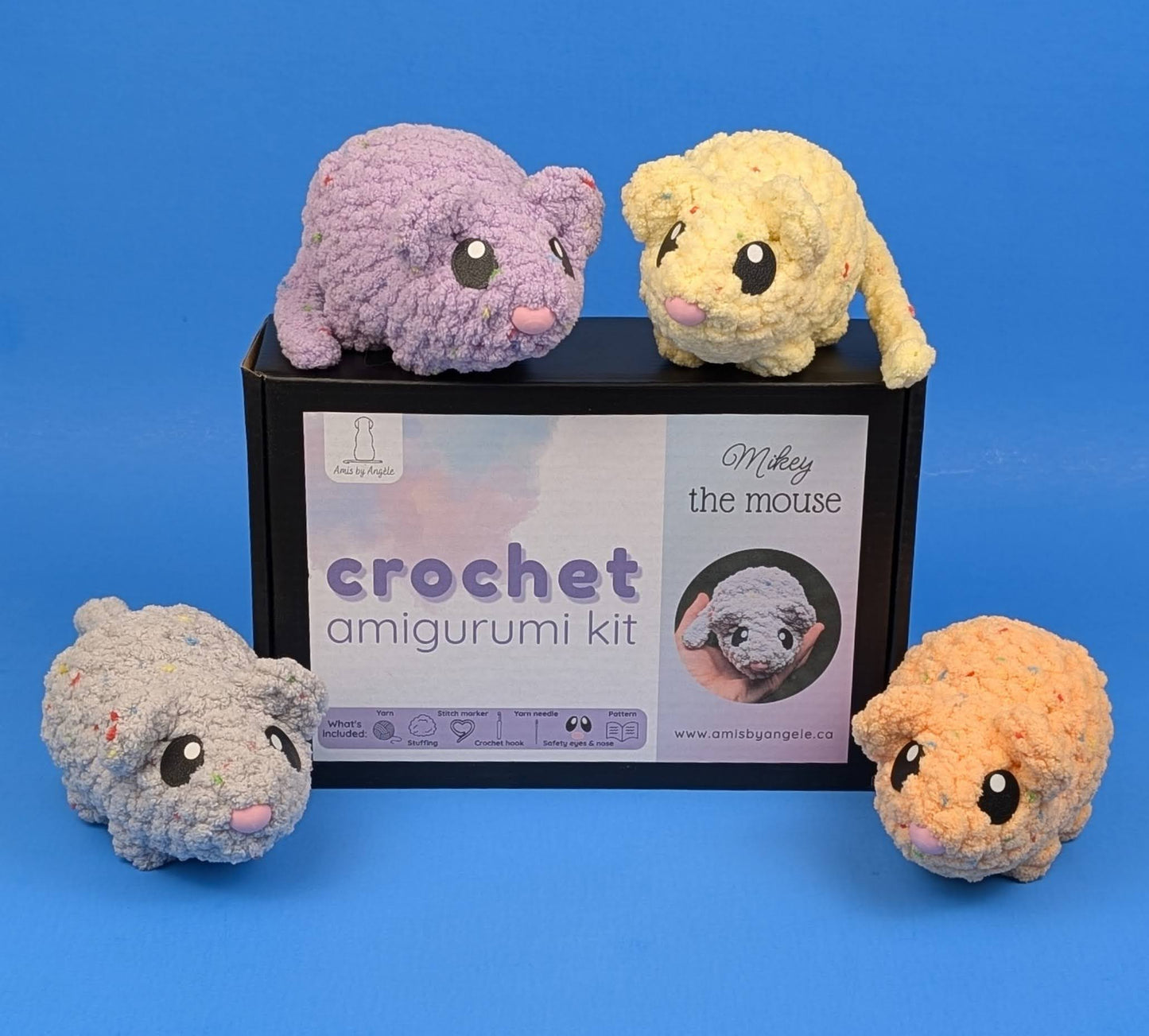 Amigurumi Crochet Kit - Mikey the Mouse (Advanced Beginner)
