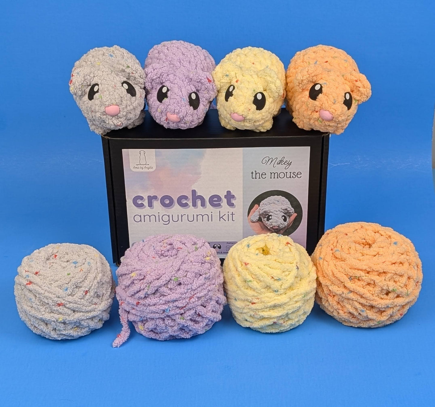 Amigurumi Crochet Kit - Mikey the Mouse (Advanced Beginner)
