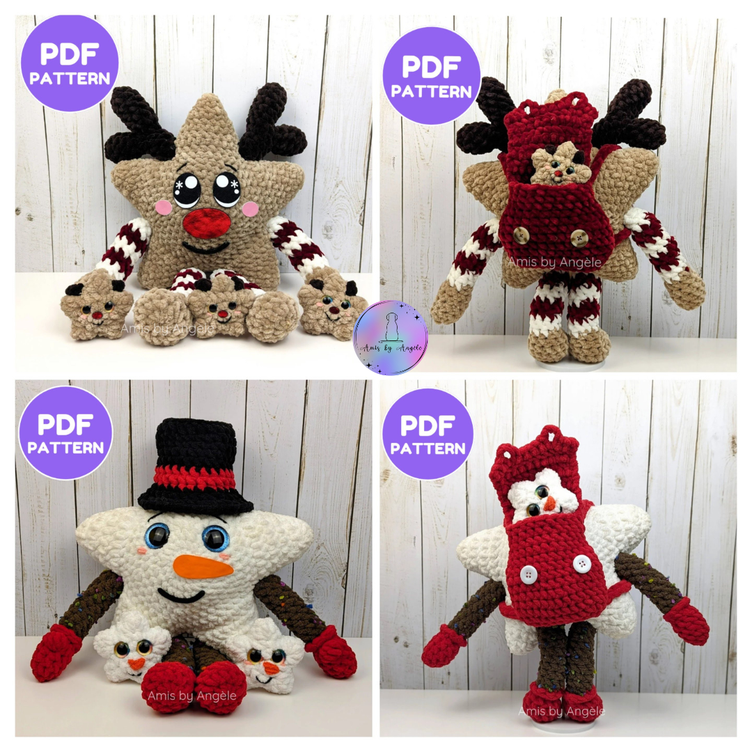 PATRON AU CROCHET Étoiles d'Hiver