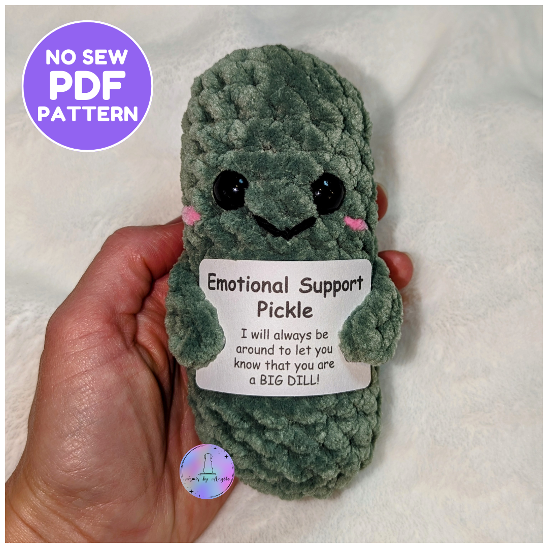 No Sew Soutien émotionnel Pickle MODÈLE DE CROCHET