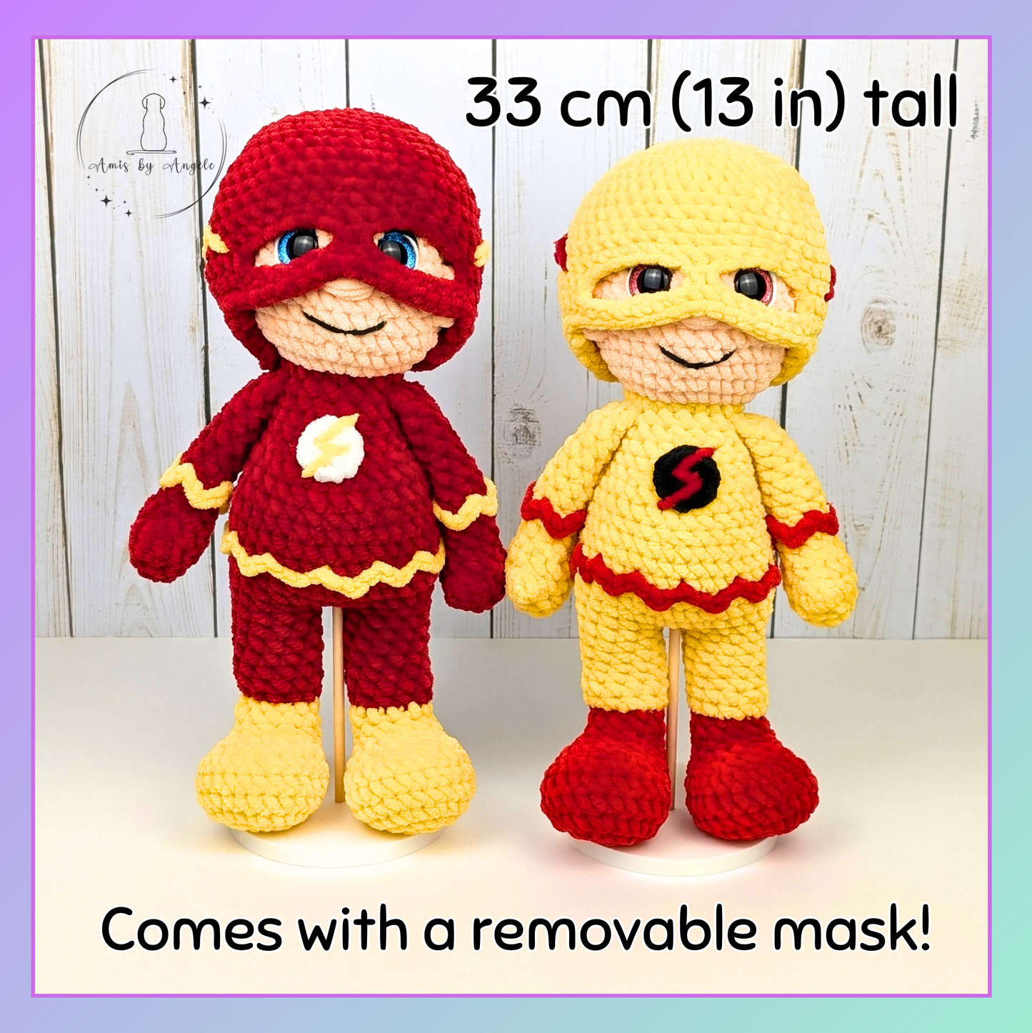 Speedy - Crocheted super hero - Stuffed animal - Plushie