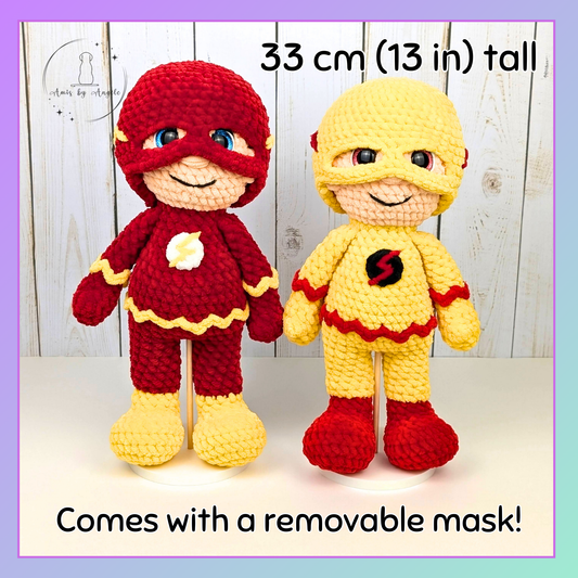 Speedy - Crocheted super hero - Stuffed animal - Plushie