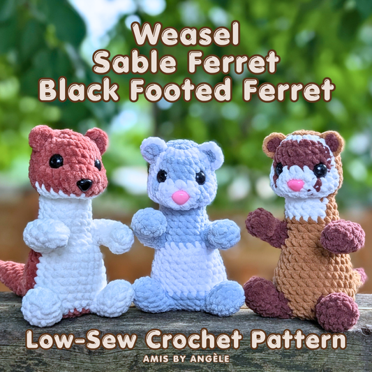 Pattern - Sable Ferret, Weasel and Black Footed Ferret (Low Sew)