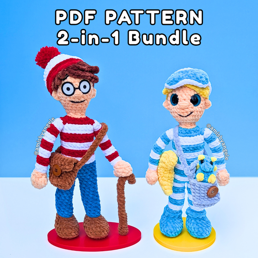 Pattern - Adventurous Adrian & Sleepy Simon (Low-Sew)