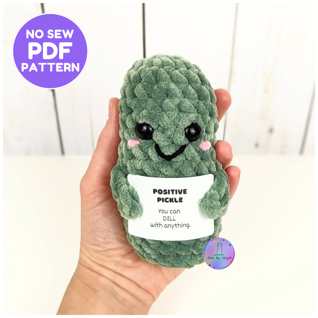 No Sew Soutien émotionnel Pickle MODÈLE DE CROCHET