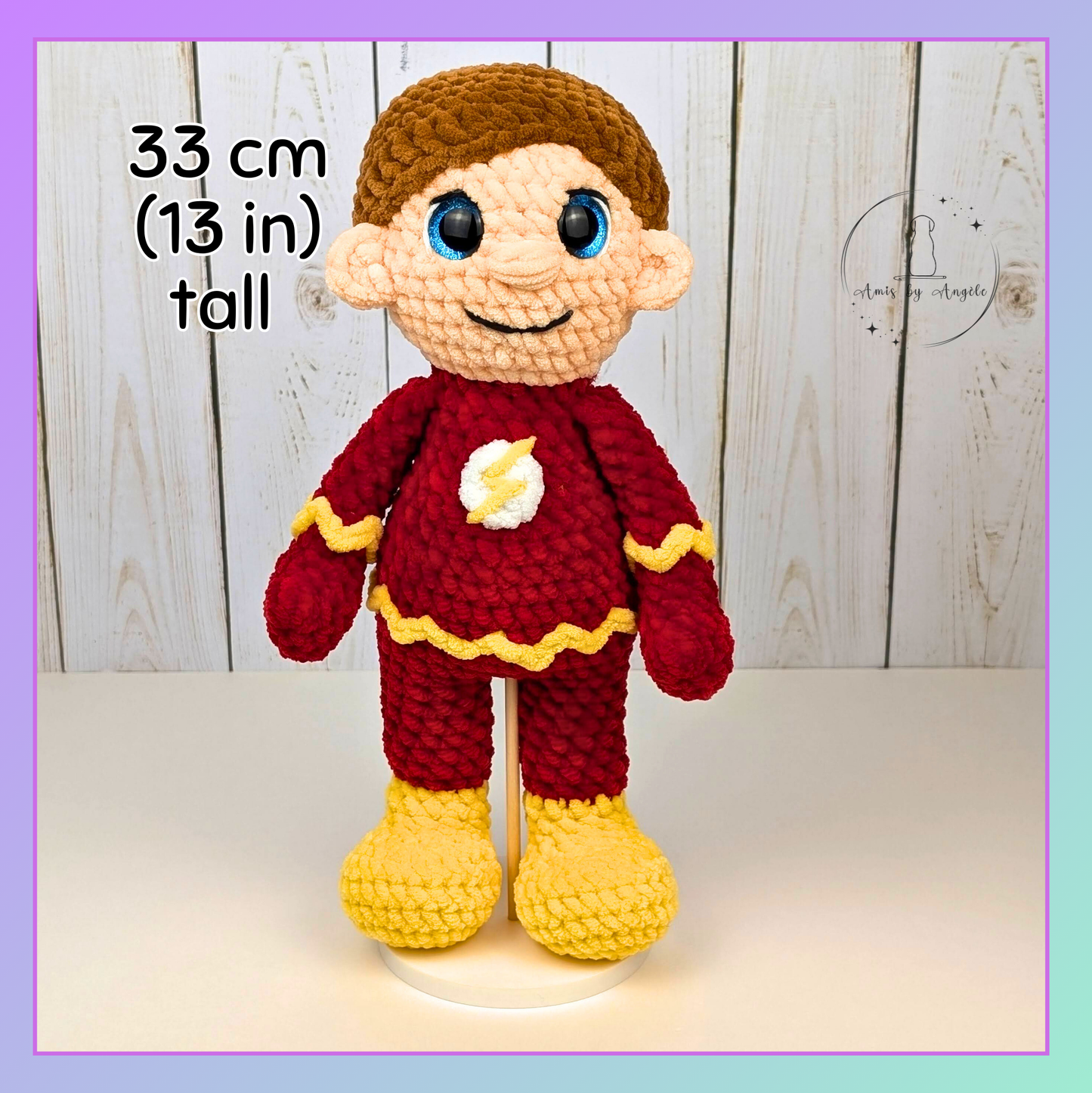 Speedy - Crocheted super hero - Stuffed animal - Plushie