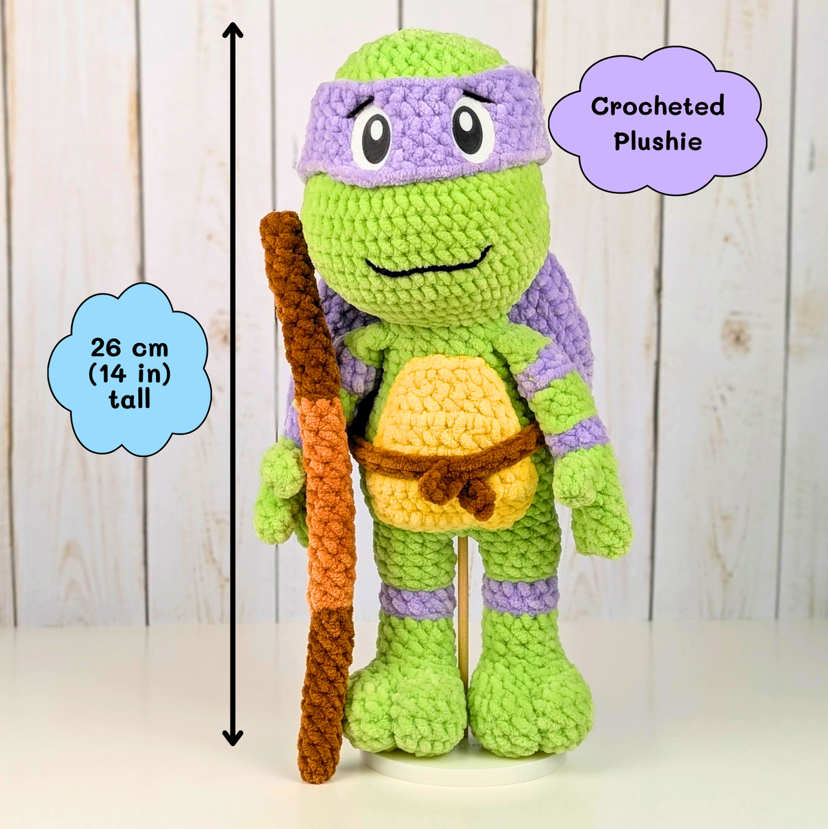 Reptile Warriors - Crocheted stuffed animal - Crocheted plushie
