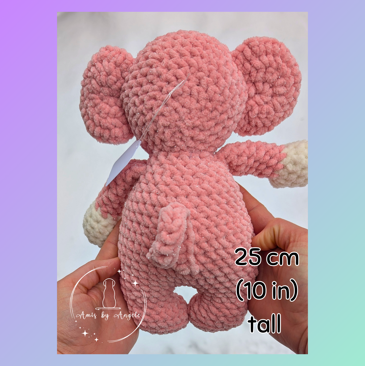 Bubbles and Glimmer Monkeys - Crocheted stuffed animal - Crocheted plushie