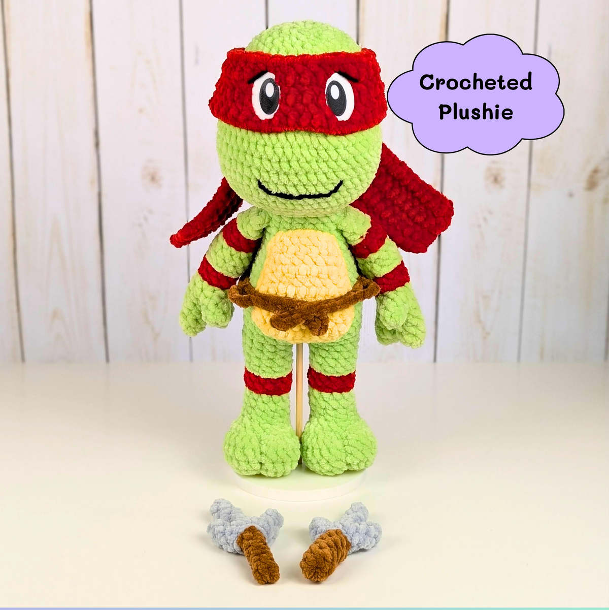 Reptile Warriors - Crocheted stuffed animal - Crocheted plushie
