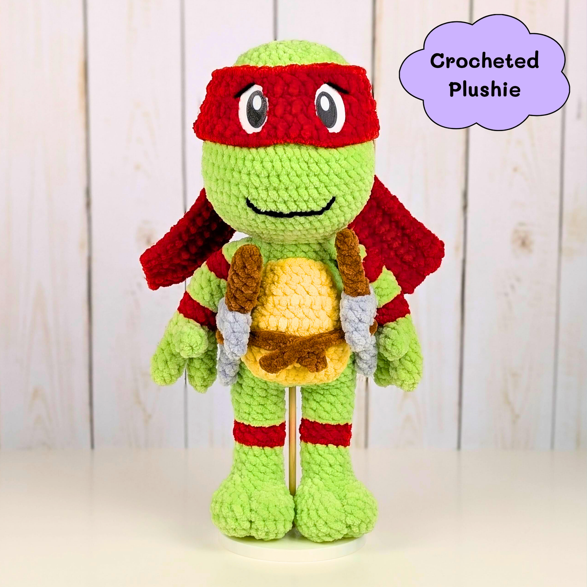 Reptile Warriors - Crocheted stuffed animal - Crocheted plushie