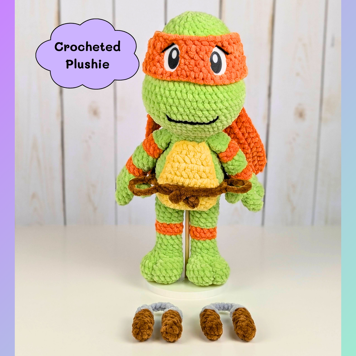 Reptile Warriors - Crocheted stuffed animal - Crocheted plushie