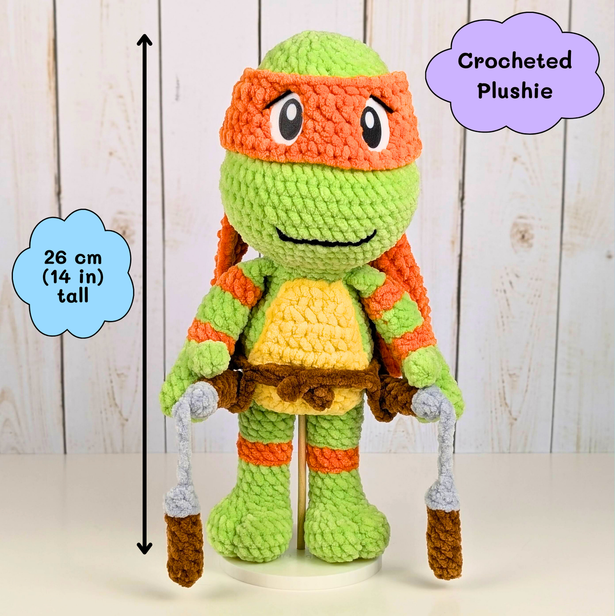 Reptile Warriors - Crocheted stuffed animal - Crocheted plushie