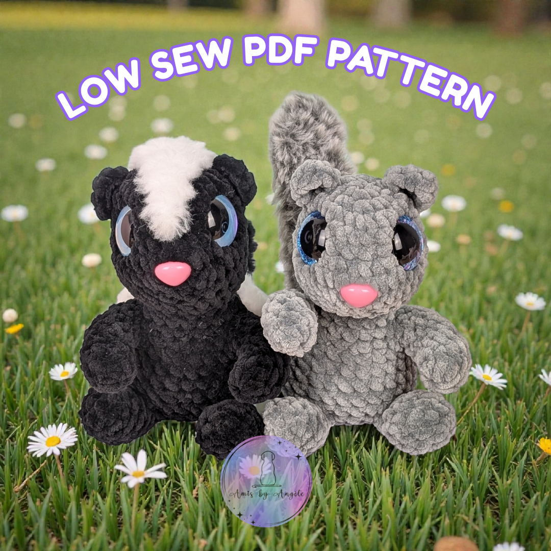 Pattern - Skunk and Squirrel (Low Sew)