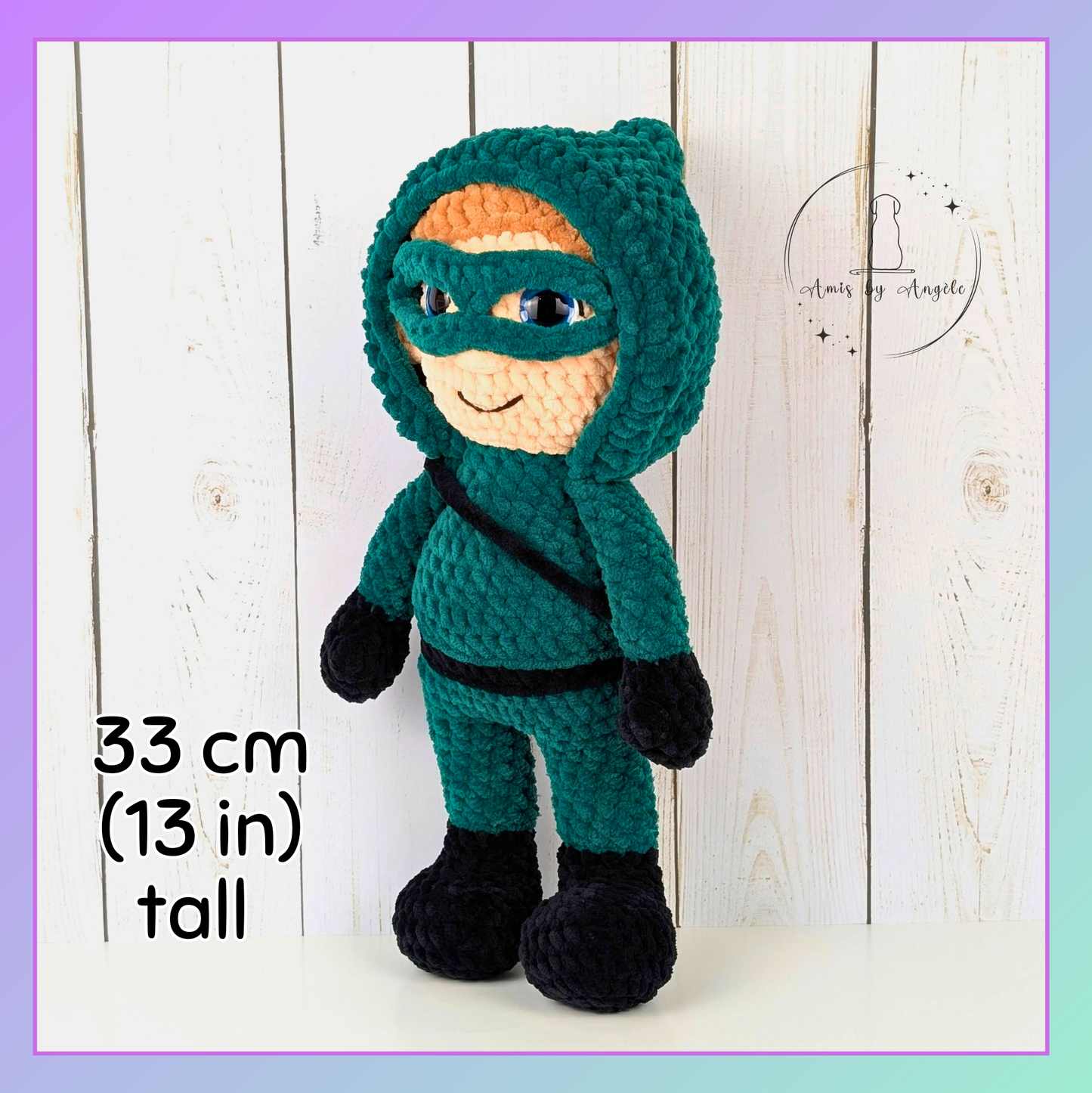 Emerald Archer - Crocheted stuffed animal - Crocheted plushie