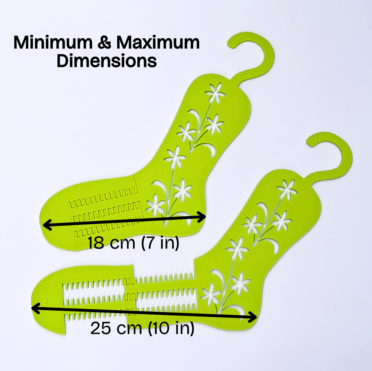 Adjustable Sock Blocker for Knitted and Crocheted Socks