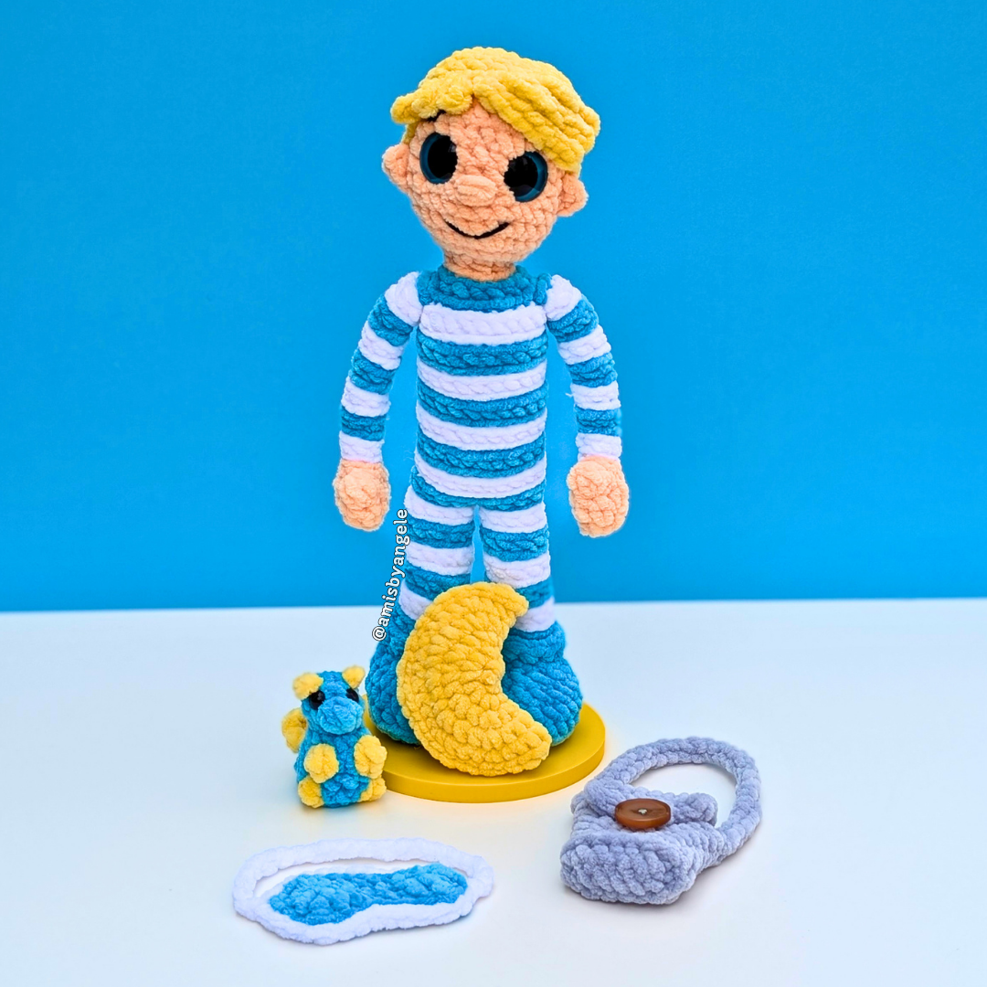 Pattern - Adventurous Adrian & Sleepy Simon (Low-Sew)