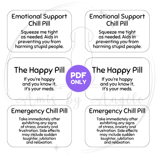 Tags - PDF - Emotional Support Chill Pill