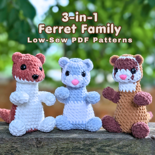 Pattern - Sable Ferret, Weasel and Black Footed Ferret (Low Sew)