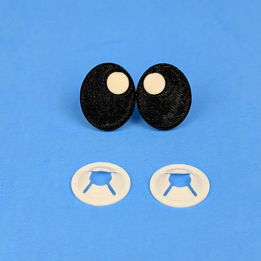Safety Eyes - Black Oval Kawaii