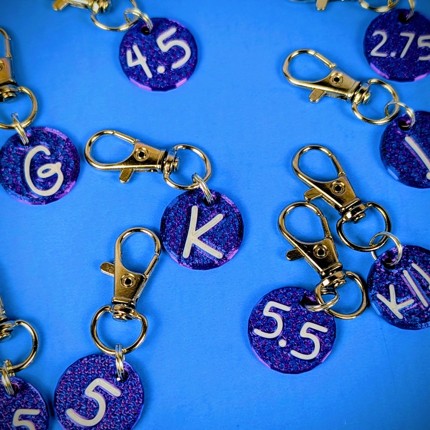 Set of Crochet Hook Size Reminders (15 sizes)