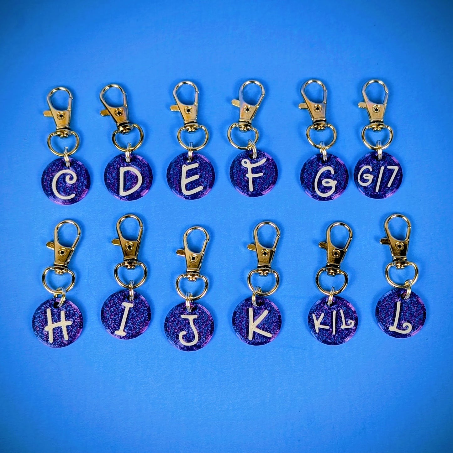 Set of Crochet Hook Size Reminders (15 sizes)