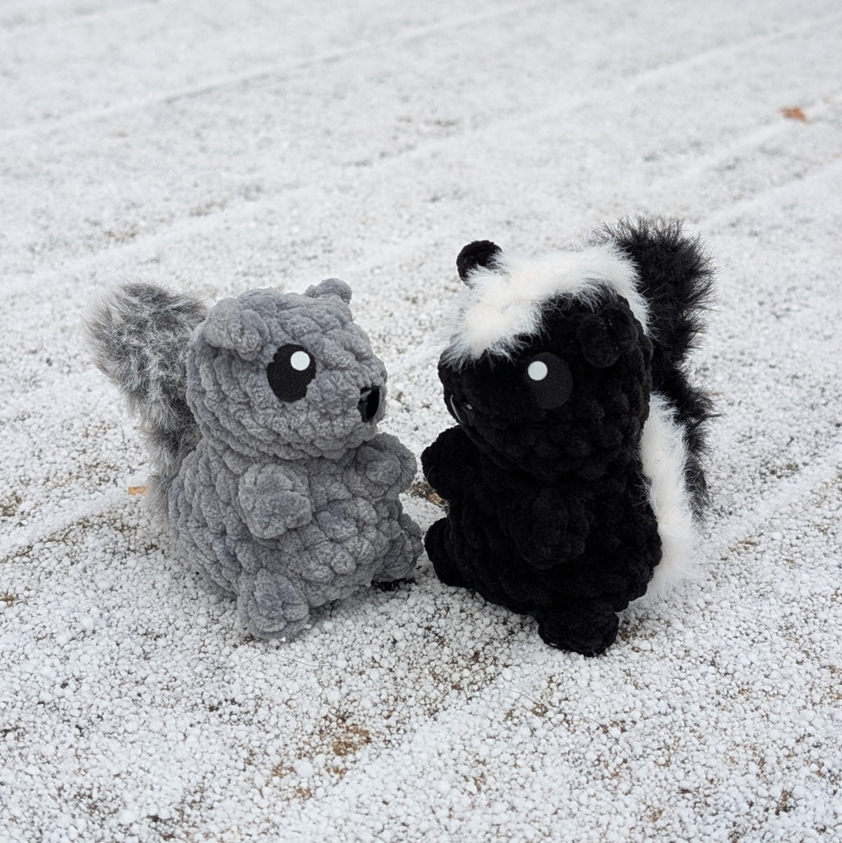 Pattern - Baby Squirrel and Skunk (No-Sew)