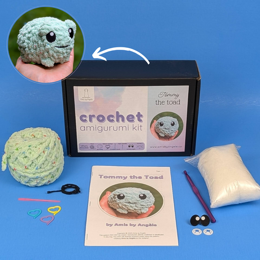 Amigurumi Crochet Kit - Tommy the Toad (Advanced Beginner)