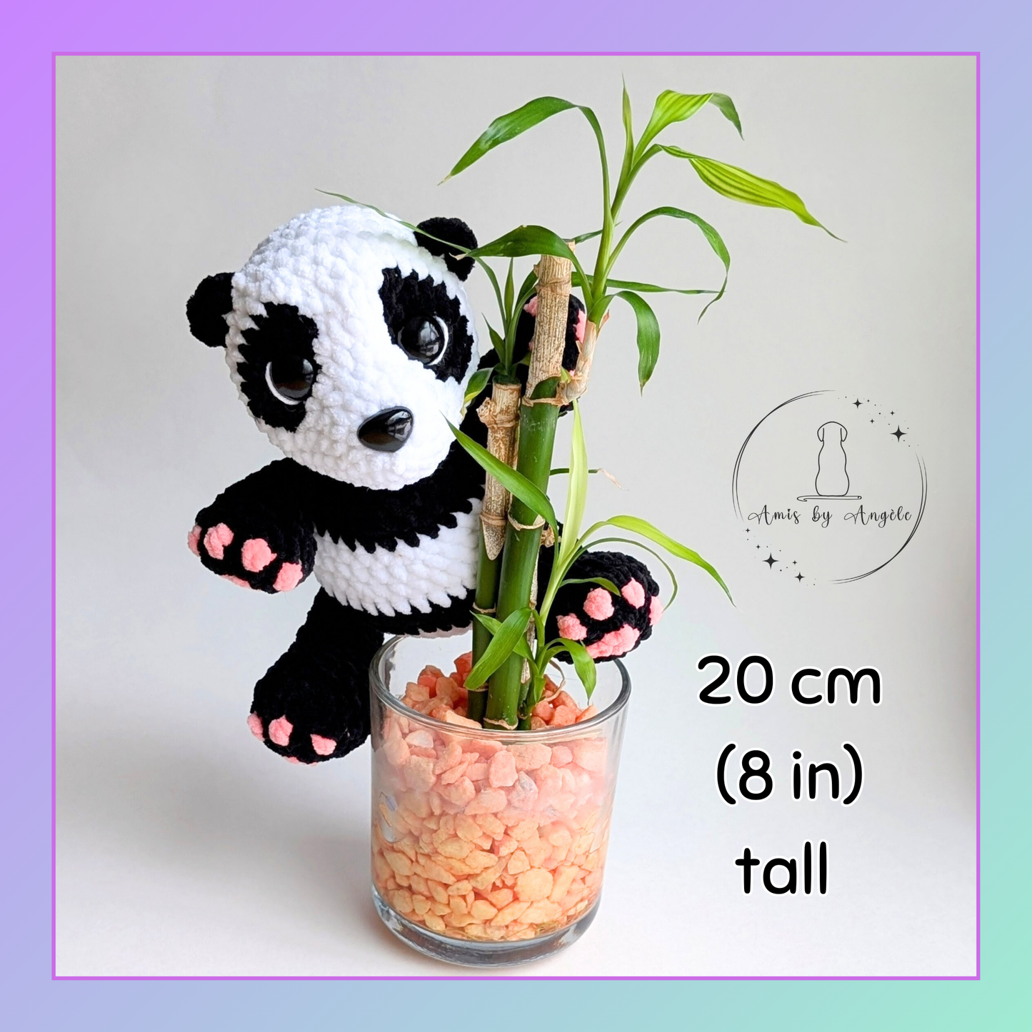 Bamboo the Panda - Crocheted Stuffed Animal
