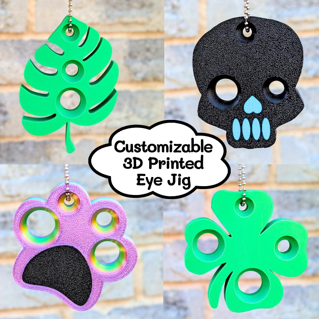Safety Eye Jig for Amigurumi – 7mm-50mm Eye Tool, Skull, Paw, Monstera, Flower, Shamrock