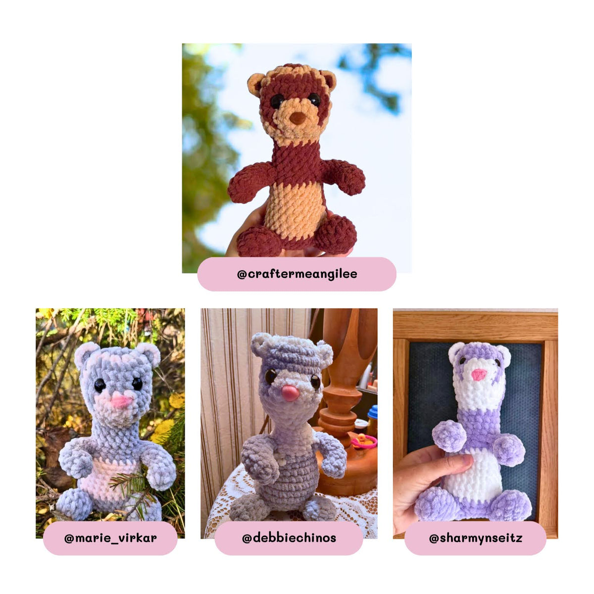 Pattern - Sable Ferret, Weasel and Black Footed Ferret (Low Sew)