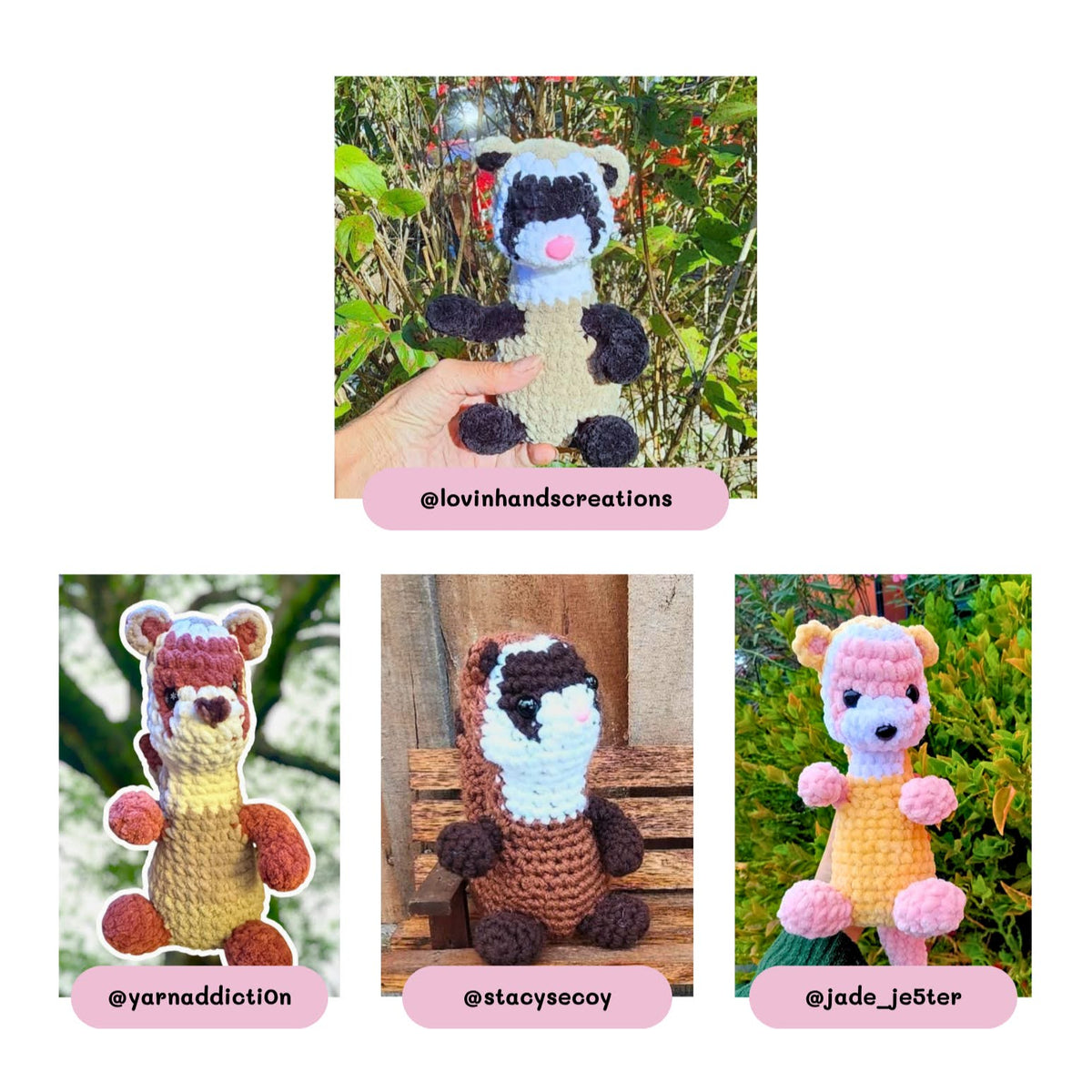 Pattern - Sable Ferret, Weasel and Black Footed Ferret (Low Sew)