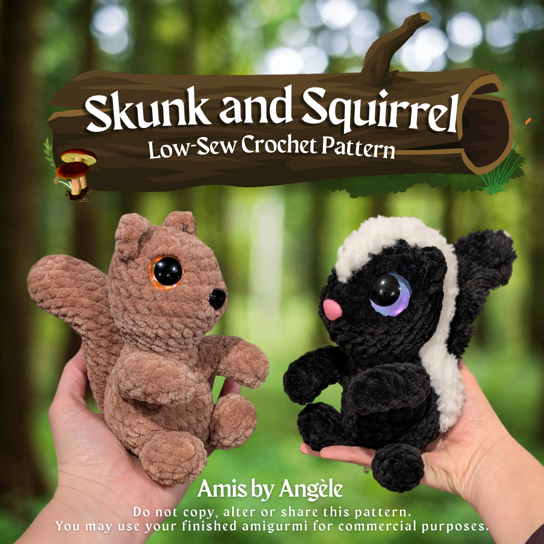 Pattern - Skunk and Squirrel (Low Sew)